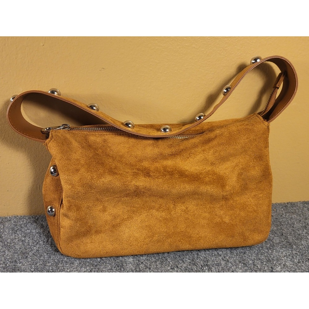 Universal Thread Brown Faux Suede Studded Handbag Purse Bag